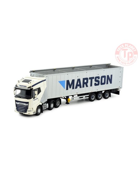 DAF XG+ 6x2 met 3-assige walkingfloor oplegger Martson TEKNO 84227 TEKNO