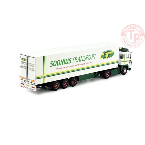 Scania 141 met 3-assige koeloplegger Soonius TEKNO 81236 TEKNO