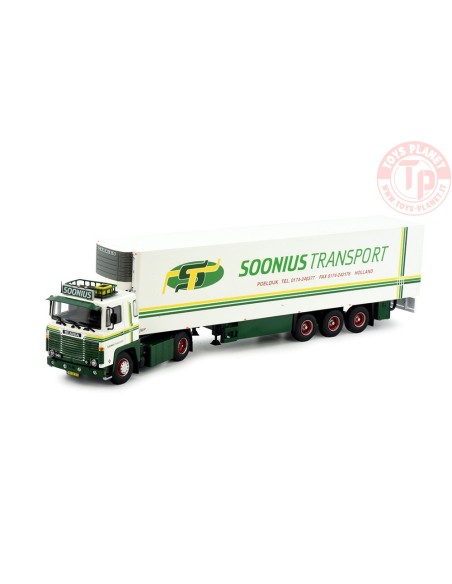 Scania 141 met 3-assige koeloplegger Soonius TEKNO 81236 TEKNO