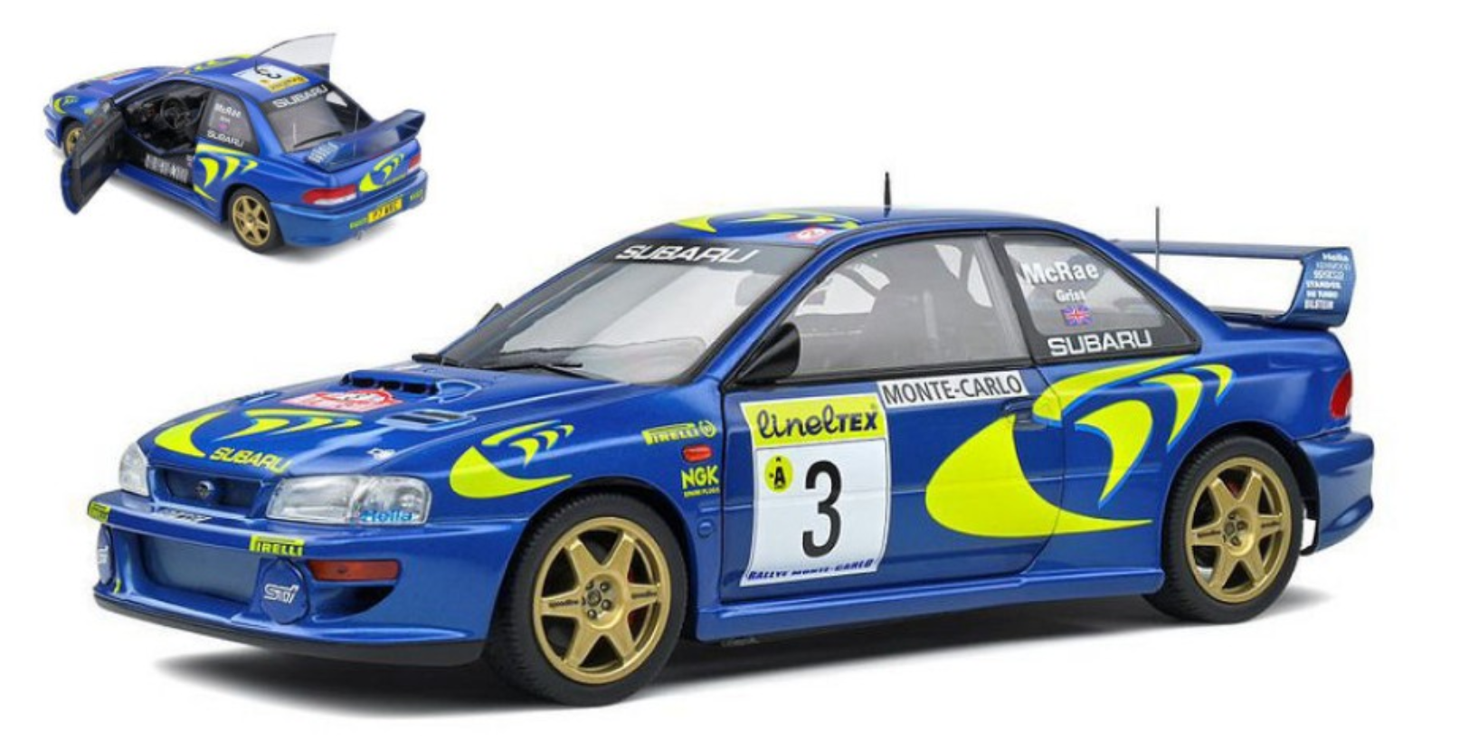 SL1807402 SUBARU IMPREZA WRC N.3 RALLY MONTE CARLO 1998