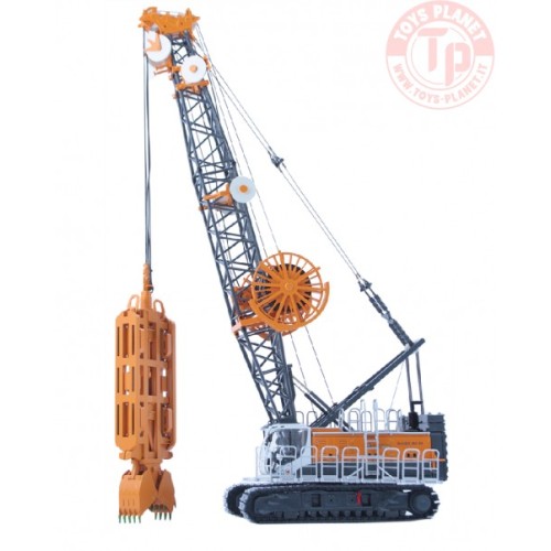 BAUER MC96 gru cingolata con benna a diaframma DHG-V BYMO MODELLS 25027/4 BYMO MODELLE
