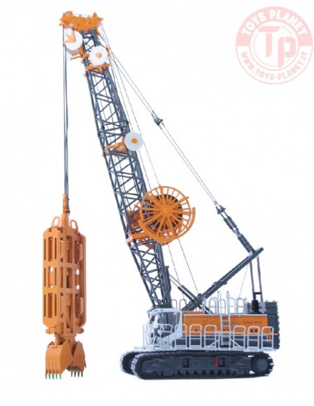 BAUER MC96 gru cingolata con benna a diaframma DHG-V BYMO MODELLS 25027/4 BYMO MODELLE
