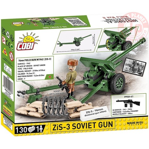 ZiS-3 76 mm Divisional Gun M1942 COBI 2293 COBI