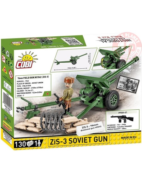 ZiS-3 76 mm Divisional Gun M1942 COBI 2293 COBI ZiS-3 76 mm Divisional Gun M1942 COBI 2293 COBI
