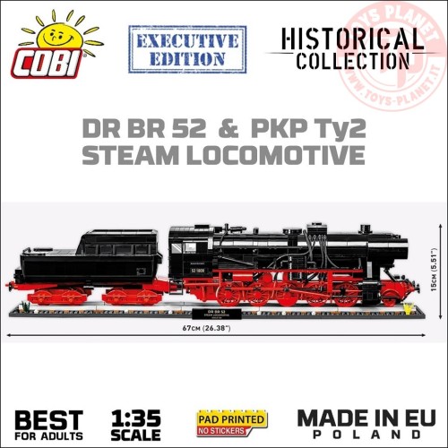DRB CLASS 52 STEAM LOCOMOTIVE EXECUTIVE EDITION COBI 6280 COBI