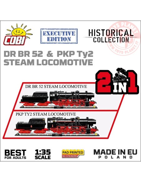 DRB CLASS 52 STEAM LOCOMOTIVE EXECUTIVE EDITION COBI 6280 COBI