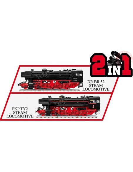 DR BR 52/TY2 Steam Locomotive COBI 6283 COBI DR BR 52/TY2 Steam Locomotive COBI 6283 COBI