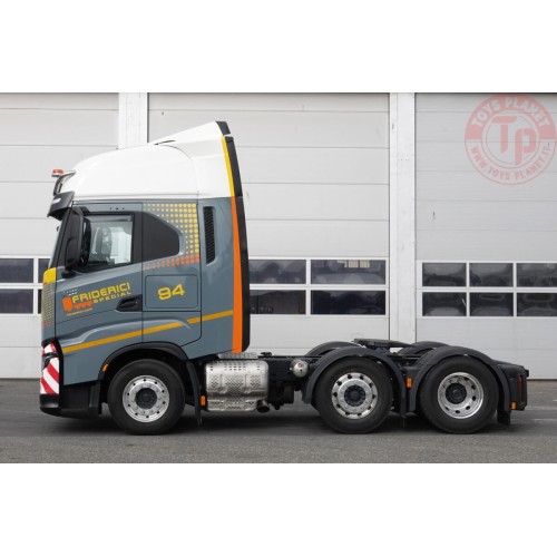 IVECO S-WAY AS HIGH 6X2 TWINSTEER SEMI LOWLOADER - 4 AXLE - FRIDERICI WSI 01-3908 WSI MODELS
