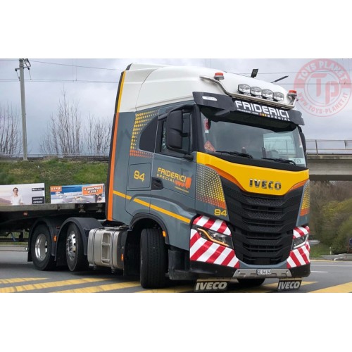 IVECO S-WAY AS HIGH 6X2 TWINSTEER SEMI LOWLOADER - 4 AXLE - FRIDERICI WSI 01-3908 WSI MODELS