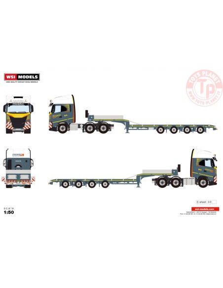 IVECO S-WAY AS HIGH 6X2 TWINSTEER SEMI LOWLOADER - 4 AXLE - FRIDERICI WSI 01-3908 WSI MODELS IVECO S-WAY AS HIGH 6X2 TWINSTEER SEMI LOWLOADER - 4 AXLE - FRIDERICI WSI 01-3908 WSI MODELS