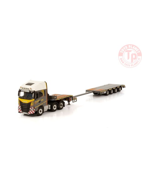 IVECO S-WAY AS HIGH 6X2 TWINSTEER SEMI LOWLOADER - 4 AXLE - FRIDERICI WSI 01-3908 WSI MODELS IVECO S-WAY AS HIGH 6X2 TWINSTEER SEMI LOWLOADER - 4 AXLE - FRIDERICI WSI 01-3908 WSI MODELS