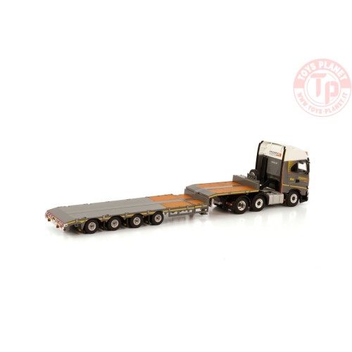 IVECO S-WAY AS HIGH 6X2 TWINSTEER SEMI LOWLOADER - 4 AXLE - FRIDERICI WSI 01-3908 WSI MODELS