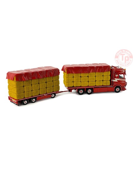 Scania Next Gen S-serie Highline con carico coperto di paglia - Vandemoortel TEKNO 82667 TEKNO