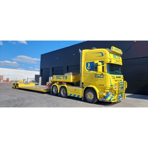 SCANIA STREAMLINE TOPLINE 6X2 TAG AXLE LOW LOADER - 2 AXLE MCT CRANING WSI 01-3911 WSI MODELS