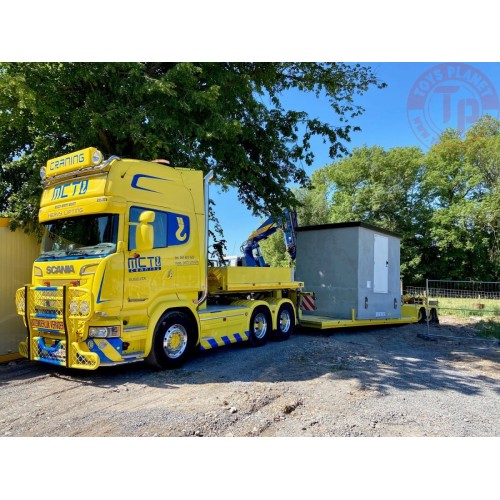SCANIA STREAMLINE TOPLINE 6X2 TAG AXLE LOW LOADER - 2 AXLE MCT CRANING WSI 01-3911 WSI MODELS