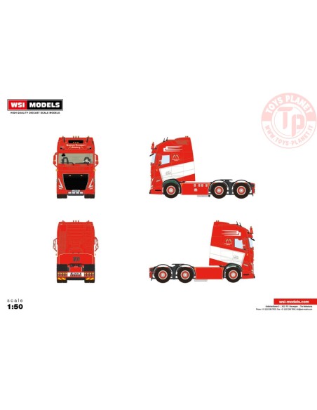 Volvo FH5 Globetrotter XXL 6x4 Haglund Transport Goteborg WSI 01-3870 WSI MODELS