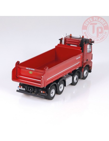 Mercedes-Benz Arocs 8x4 Meiller Kipper Rosso Metallizzato NZG 1066/10 NZG