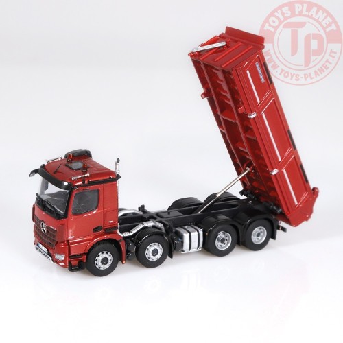 Mercedes-Benz Arocs 8x4 Meiller Kipper Rosso Metallizzato NZG 1066/10 NZG