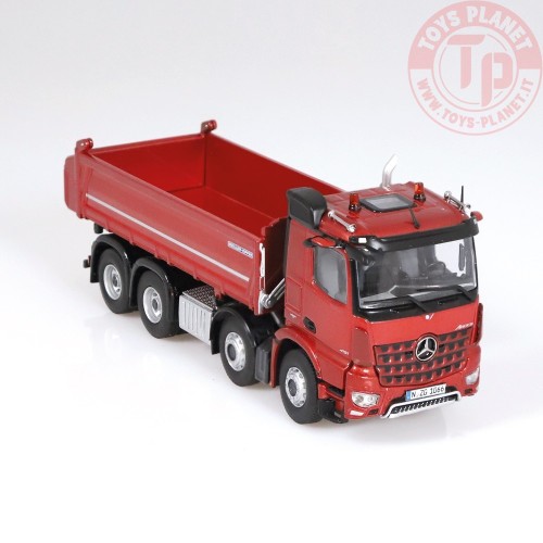 Mercedes-Benz Arocs 8x4 Meiller Kipper Rosso Metallizzato NZG 1066/10 NZG