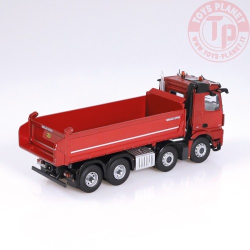 Mercedes-Benz Arocs 8x4 Meiller Kipper Rosso Metallizzato NZG 1066/10 NZG