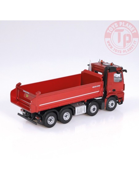 Mercedes-Benz Arocs 8x4 Meiller Kipper Rosso Metallizzato NZG 1066/10 NZG