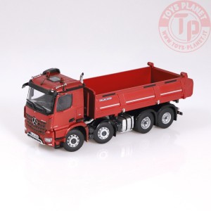 Mercedes-Benz Arocs 8x4 Meiller Kipper Rosso Metallizzato NZG 1066/10 NZG