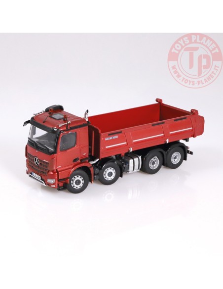 Mercedes-Benz Arocs 8x4 Meiller Kipper Rosso Metallizzato NZG 1066/10 NZG