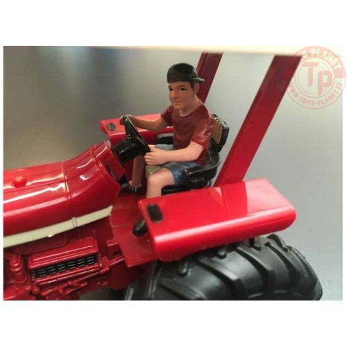 Teenager Jeff driving tractor AT32141 AT COLLECTIONS