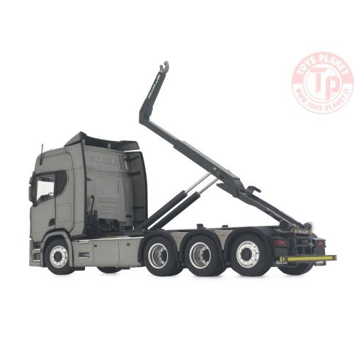 Scania R500 series with Meiller hooklift dark gray MARGE MODELS 2307-02 MARGE MODELS