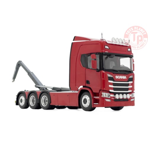 Scania R500 series with Meiller hooklift red MARGE MODELS 2307-03 MARGE MODELS