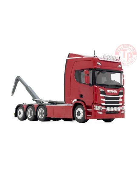 Scania R500 series with Meiller hooklift red MARGE MODELS 2307-03 MARGE MODELS