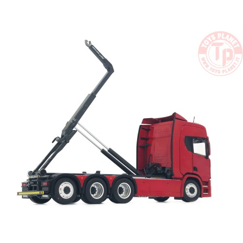 Scania R500 series with Meiller hooklift red MARGE MODELS 2307-03 MARGE MODELS