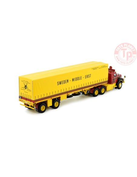 Scania Vabis platform tarpaulin semitrailer Stjarnstroms TEKNO 82731 TEKNO Scania Vabis platform tarpaulin semitrailer Stjarnstroms TEKNO 82731 TEKNO