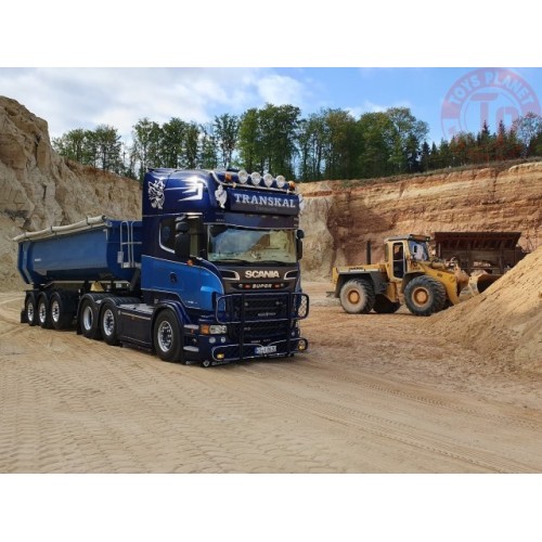 Scania R-serie Topline 6x2 met 3-assige Meiller kipper Transkal TEKNO 82732 TEKNO