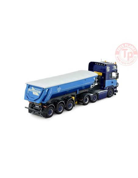 Scania R-serie Topline 6x2 met 3-assige Meiller kipper Transkal TEKNO 82732 TEKNO