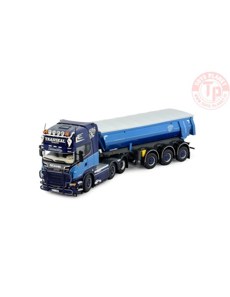 Scania R-serie Topline 6x2 met 3-assige Meiller kipper Transkal TEKNO 82732 TEKNO