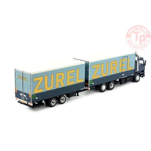 Scania 112 motorwagen met 2-assige wipkar Zurel TEKNO 82886 TEKNO