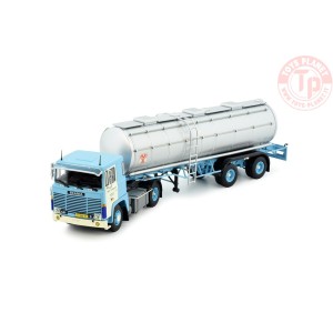 Scania 141 met klassieke tankoplegger H&S TEKNO 82994 TEKNO