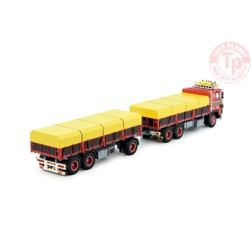 Scania 141 combi 3-assige aanhangwagen Steen Petersen TEKNO 81182 TEKNO