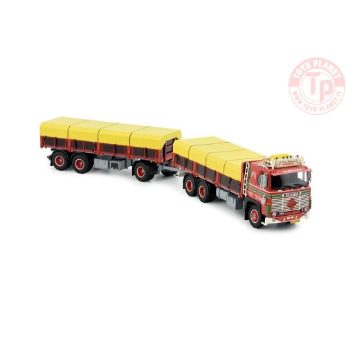 Scania 141 combi 3-assige aanhangwagen Steen Petersen TEKNO 81182 TEKNO
