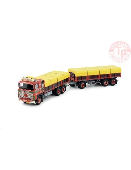 Scania 141 combi 3-assige aanhangwagen Steen Petersen TEKNO 81182 TEKNO