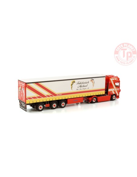 DAF XF SUPER SPACE CAB MY2017 4X2 CURTAINSIDE TRAILER - 3 AXLE MICHAEL / NAUJOK WSI 01-3878 WSI MODELS DAF XF SUPER SPACE CAB MY2017 4X2 CURTAINSIDE TRAILER - 3 AXLE MICHAEL / NAUJOK WSI 01-3878 WSI MODELS