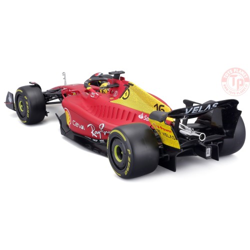 Ferrari 16 Ch.Leclerc 2nd Monza GP Italy Pole Position 2022 yellow wheels 1:18 BU16811LE-MONZA BURAGO