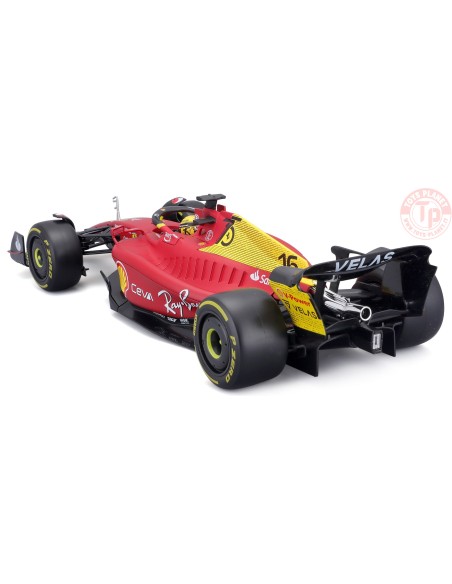 Ferrari 16 Ch.Leclerc 2nd Monza GP Italy Pole Position 2022 yellow wheels 1:18 BU16811LE-MONZA BURAGO