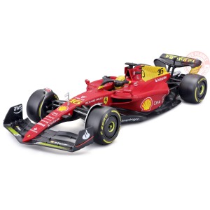 Ferrari 16 Ch.Leclerc 2nd Monza GP Italy Pole Position 2022 yellow wheels 1:18 BU16811LE-MONZA BURAGO