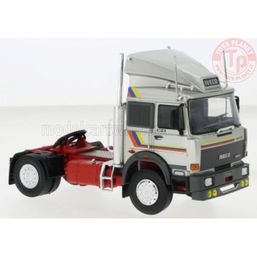 IVECO FIAT - 190.38 TURBOSTAR TRACTOR TRUCK 2-ASSI 1984 - SILVER 1:43 IXO TR163 IXO