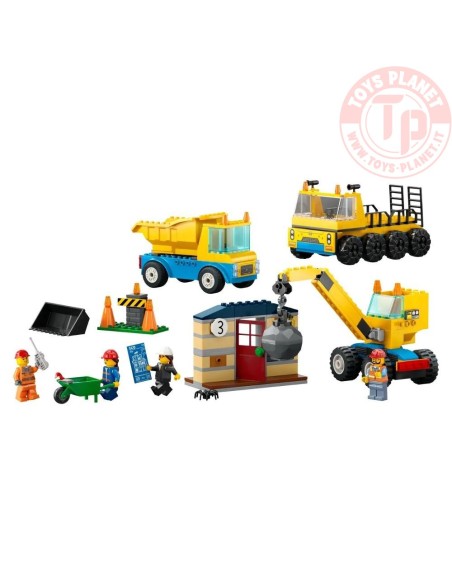 Camion da cantiere e gru con palla da demolizione LEGO CITY 60391 LEGO Camion da cantiere e gru con palla da demolizione LEGO CITY 60391 LEGO