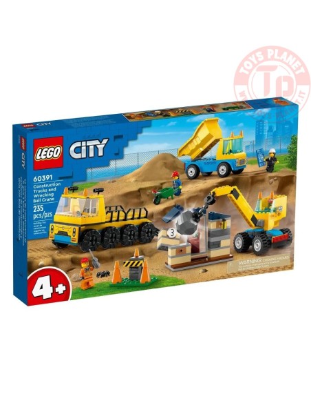 Camion da cantiere e gru con palla da demolizione LEGO CITY 60391 LEGO