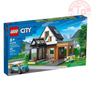 Villetta familiare e auto elettrica LEGO CITY 60398 LEGO