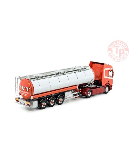 Scania Next Gen R450 met 3-assige tankoplegger TVT TEKNO 83740 TEKNO